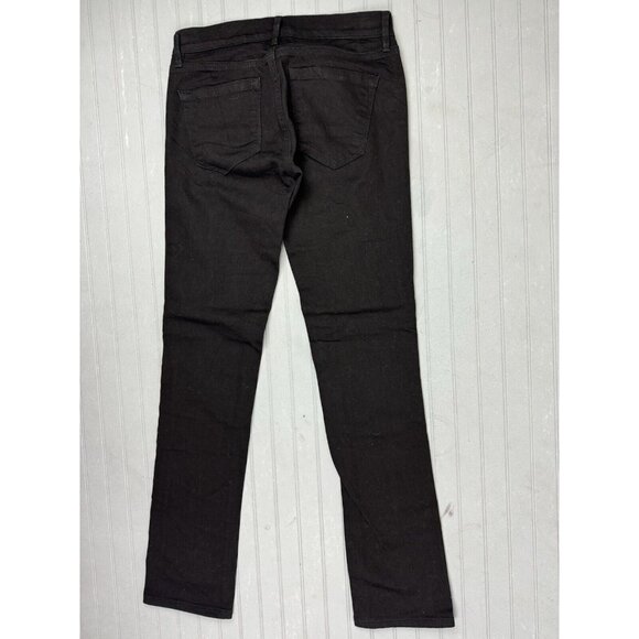 Loft Size 24 00 Womens Jeans Black Modern Straight Low Rise Stretch - Picture 4 of 4
